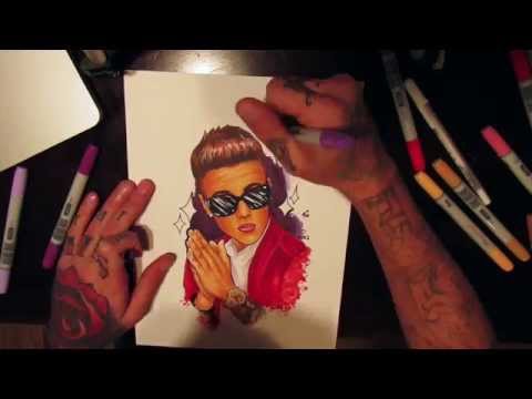 how to draw justin b