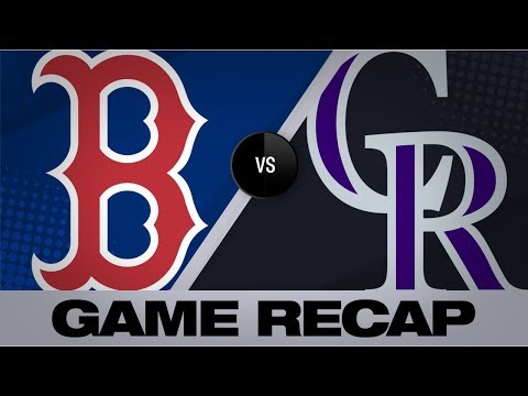 Video: Bradley Jr., Holt lead Red Sox to 10-6 win | Red Sox-Rockies Game Highlights 8/27/19