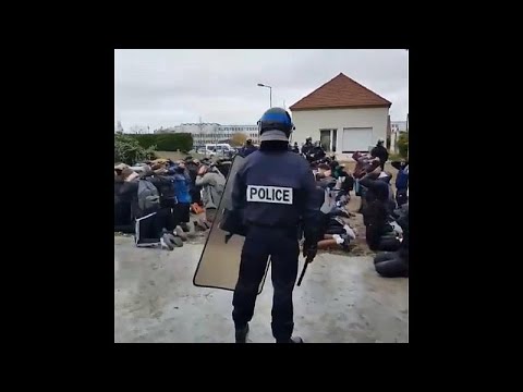 Frankreich: berall demonstrieren die Schler, es kam z ...