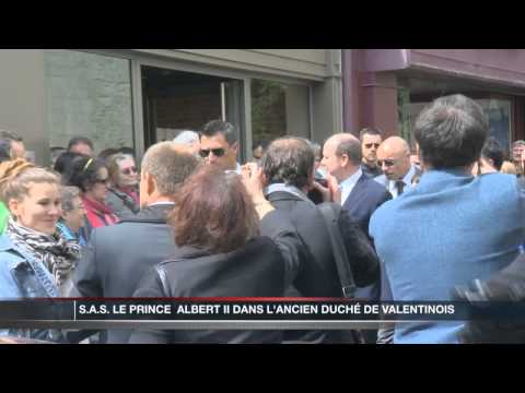 SAS Le Prince Albert II dans l'ancien duché de Valentinois