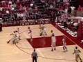 Spencer Hawes getting blocked by Robin Lopez