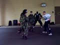 Navy Oleoresin Capsicum (O.C. Pepperspray) qualifying course in Master-At-Arms (Navy Police) school.