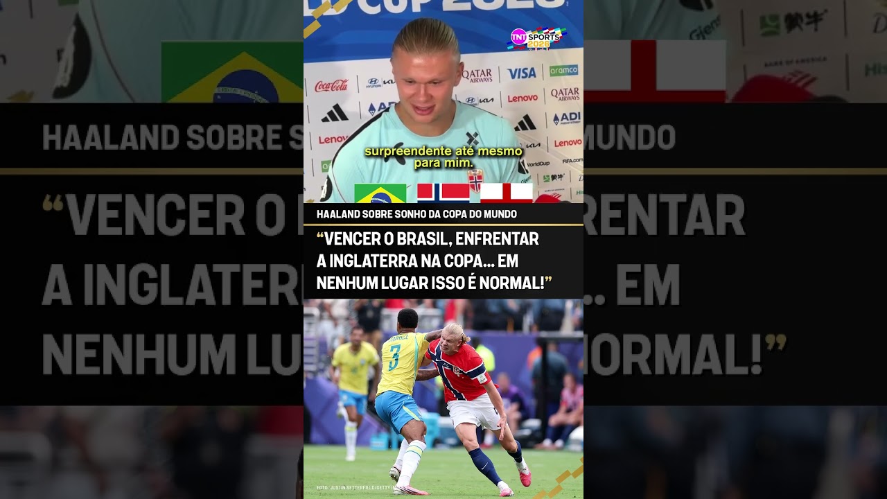 OLHA O QUE O HAALAND FALOU SOBRE O BRASIL E A COPA! #shorts