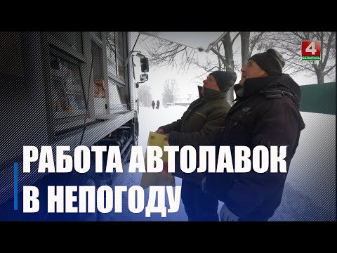 Проехались с автолавкой в снежный шторм на Ветковщину и посмотрели, как работает магазин на колесах видео