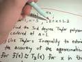 Taylor's Inequality
