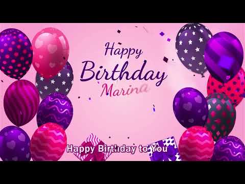 Happy Birthday Marina | Marina Happy Birthday Song