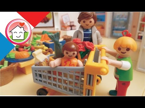 Film Playmobil en français Faire des courses avec la famille Hauser / film pour enfants