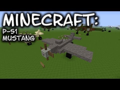 how to make a p-51 mustang in minecraft