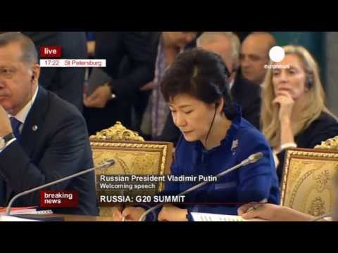 G 20 - Recorded live version of Vladimir Putin's welcoming speech at the G20 opening session in St Petersburg. Russia is hosting the summit of the leaders of the Gr...