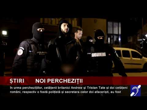 Noi percheziții în dosarul fraților Tate