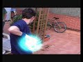 A mix of diferent energy atacks from Dragon ball.