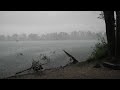 Fishing the eye of the storm, Extreme Weather Carp Fishing at Lac Le Fearnes in France.    