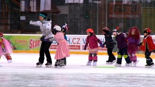 Mezi dětmi z MŠ Hálkova jsou bruslaři a bruslařky