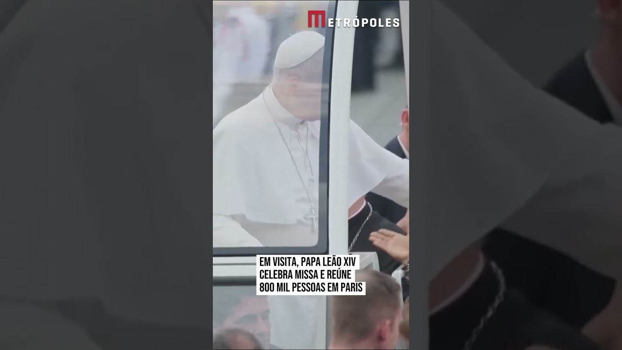 Em visita, Papa Leão XIV celebra missa e reúne 800 mil pessoas em Paris