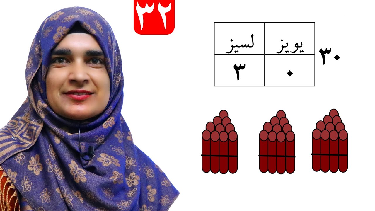 Lesson 32 _ Math _ Grade 1 / د ریاضي کتاب - لوست ۳۲ ـ لومړی ټولګی