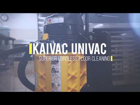 Youtube External Video UniVac from Kaivac is a one-fill no-mop cleaning system that offers a simple approach to cleaner, safer floors in a nimble, single-piece package.