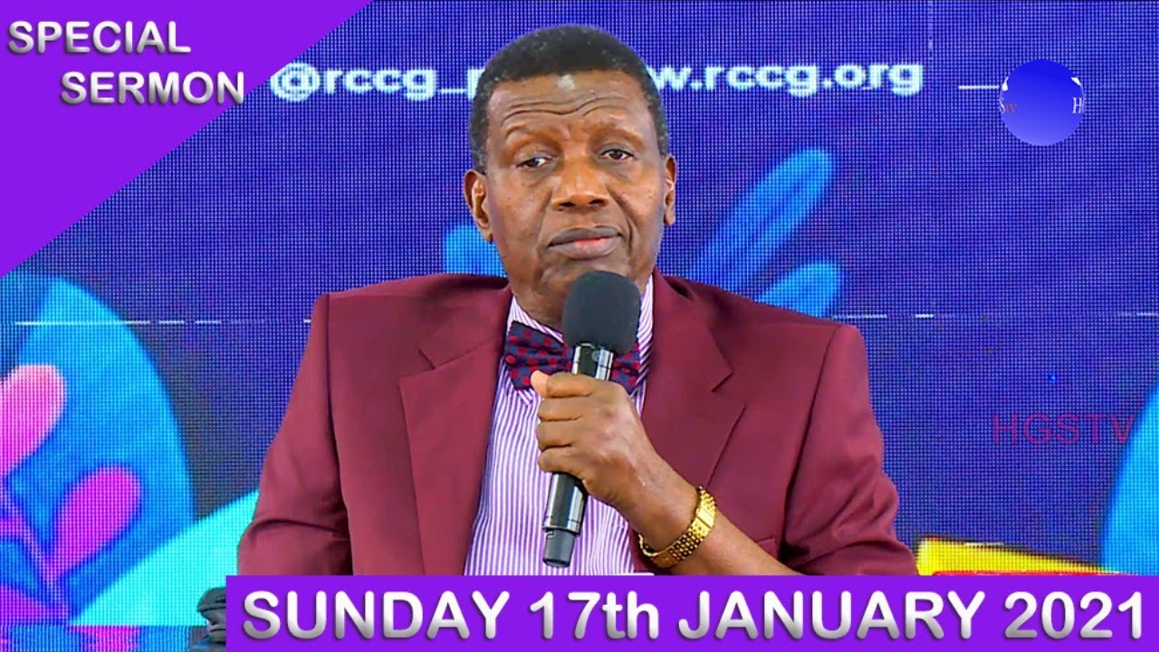 RCCG Sunday Service 17th January 2021 Live with Pastor E. A. Adeboye