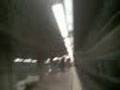 Clinton Cargile waiting for a train