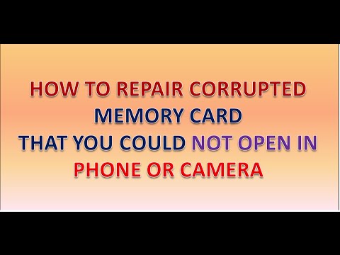 how to repair memory card