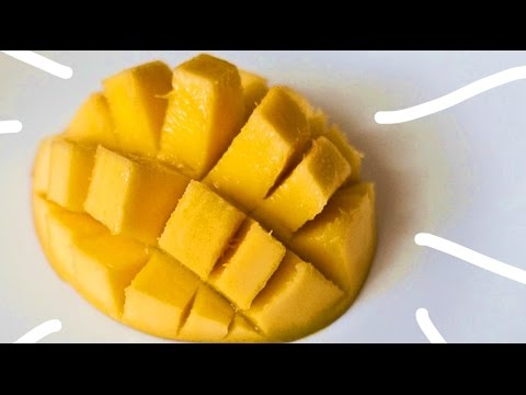 how to properly cut a mango