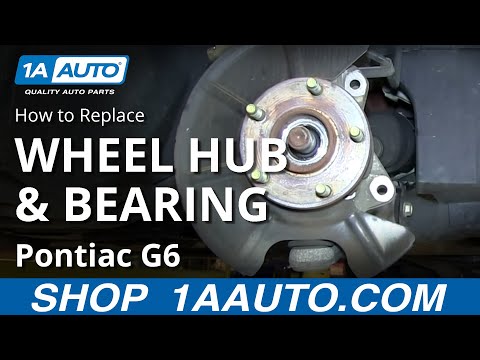 How To Install Replace Front Wheel Hub Bearing Pontiac G6 Saturn Aura