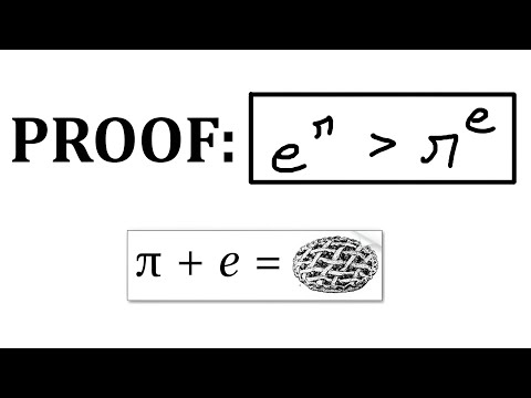 how to prove e^pi pi^e