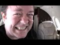 Ricky Gervais and Louis CK on a private jet