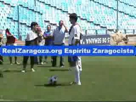 Presentaci&oacute;n en el Real Zaragoza