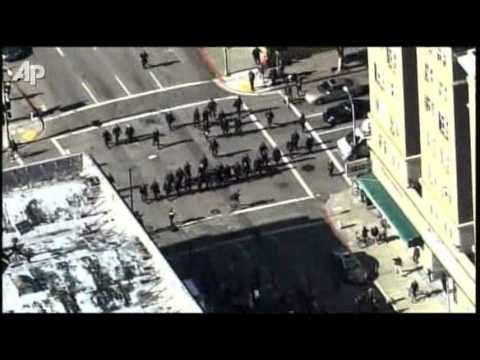Occupy-stoet in Oakland