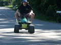kawaski ninja floors down the hill