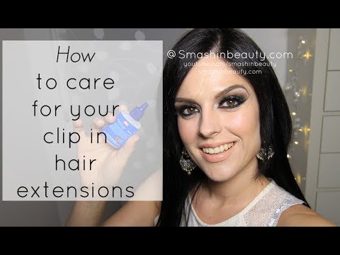 how to care clip in hair extensions