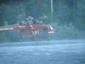 Close up of Sikorsky S-64 taking on water in Happy Camp CA