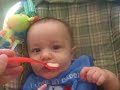 Ethan eating cereal