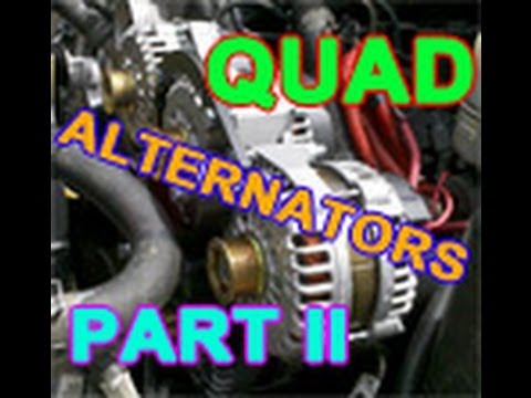 Installing QUAD ALTERNATORS Part 2 (Crossfire Hummer, 20,000RMS+)