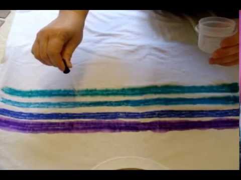 how to tie-dye a shirt using sharpies