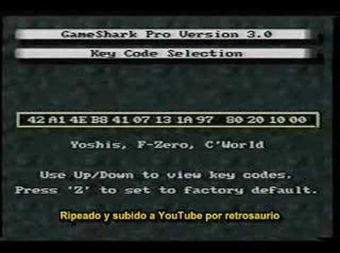 how to use gameshark pro for nintendo 64