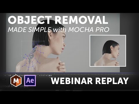 Mocha Pro Webinar: Object Removal Made Simple