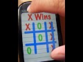 Some gameplay of the Tic Tac Toe webOS game, available for free in the app catalog. Features themes, 2 player, with customizable speeds.