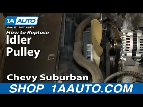How To Install Replace engine Idler Pulley 2000-06 Chevy Suburban 5.3L