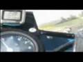 Cor's T500 Suzuki racer on the track - rider's eye view