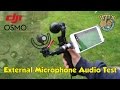 DJI Osmo & Rode VideoMicro External Microphone Audio Test