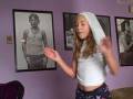 Trinity going cornholio..........