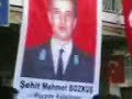 Uşak Teröre Lanet mitingi Piyade Asteğmen Mehmet Bozkuş un evi