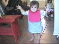 Zoe takes big steps Zoe takes big steps