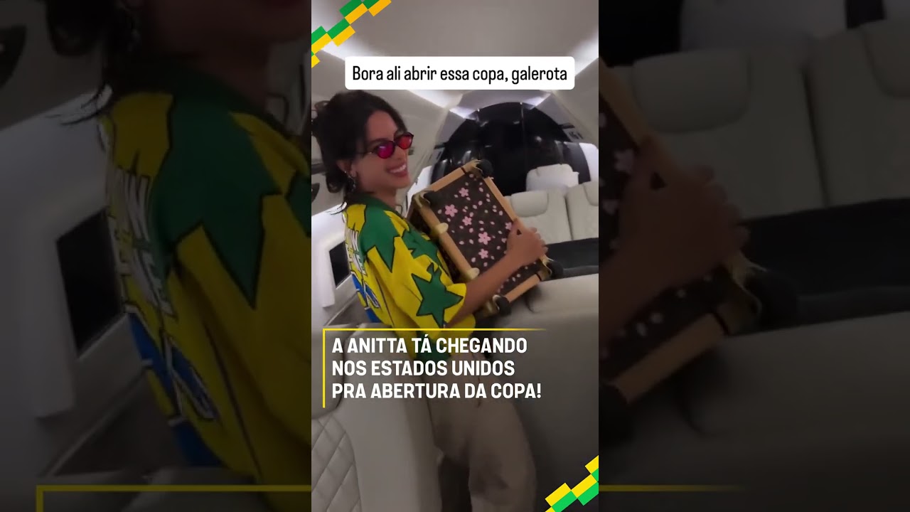 A ANITTA TÁ A CAMINHO DOS ESTADOS UNIDOS PRA SE APRESENTAR NA ABERTURA DA COPA! ⭐ #shorts