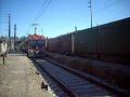 Carguero Fepasa llegando a Hualqui junto a UT440R 103