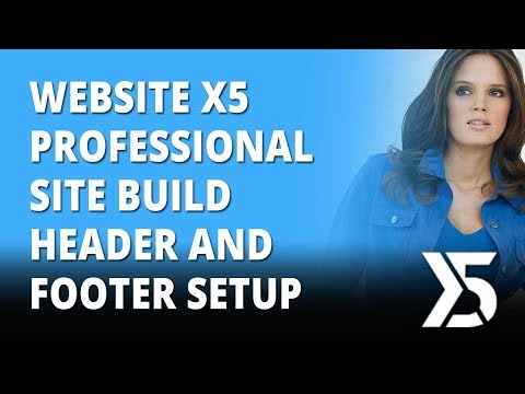 Website X5 Professional Header and Footer Setup