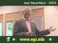 Jean Baudrillard. Violence of the Image. Lecture. 2004. 1/9 Jean Baudrillard. Violence of the Image. Lecture. 2004. 1/9