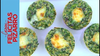 B - Cocina vegetariana: muffins de espinaca y queso B - Cocina vegetariana: muffins de espinaca y queso
