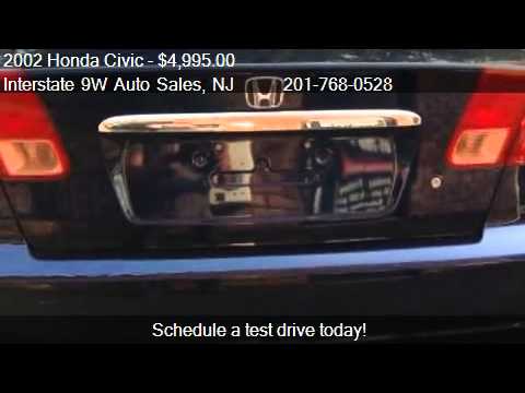2002 honda civic ex sedan - Interstate 9W Auto Sales 434 Demarest Ave in Closter, NJ 07624 Come test drive this 2002 Honda Civic EX sedan for sale in Closter, NJ. http://www.interstate9...